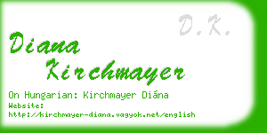 diana kirchmayer business card
